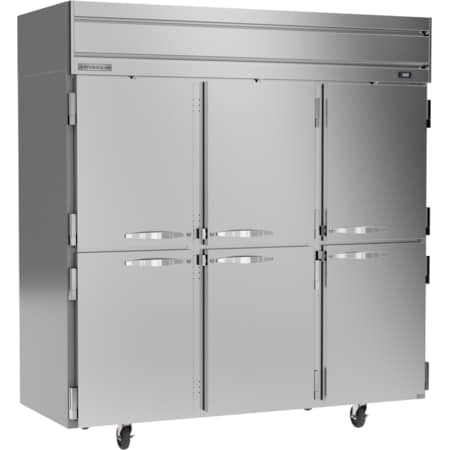 Beverage-Air Top Mount Reach In Freezer, Three Section, Solid Doors, 69.1 Cu. Ft. HF3HC-1HS